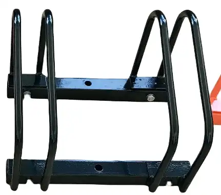 What are the best locations for installing bicycle parking racks?