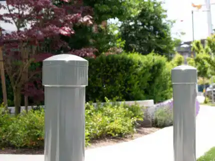 What materials are retractable bollards made from?