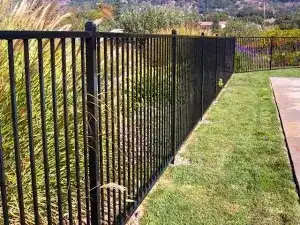 What are the benefits of a colored corrugated metal fence?