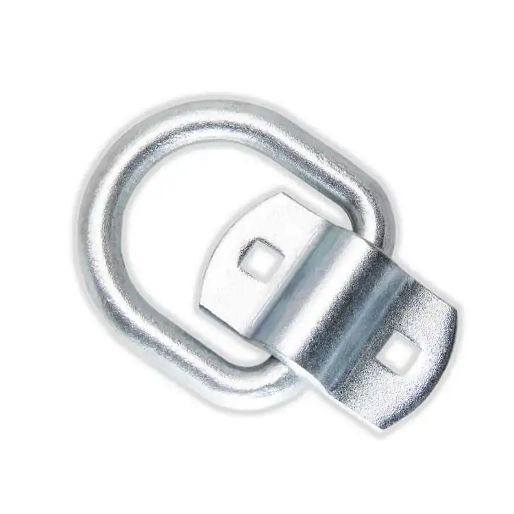 Drop Forged Steel Lashing Bend D Ring with Plate Drop Forged Steel Lashing Bend D Ring with Plate