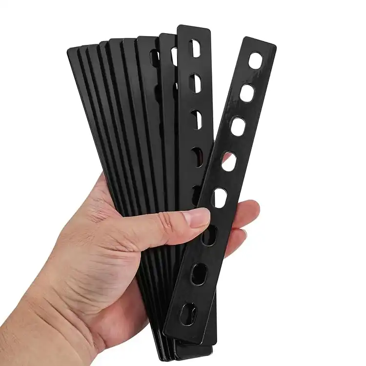 Black Heavy Duty Straight Support Plate Black Heavy Duty Straight Support Plate